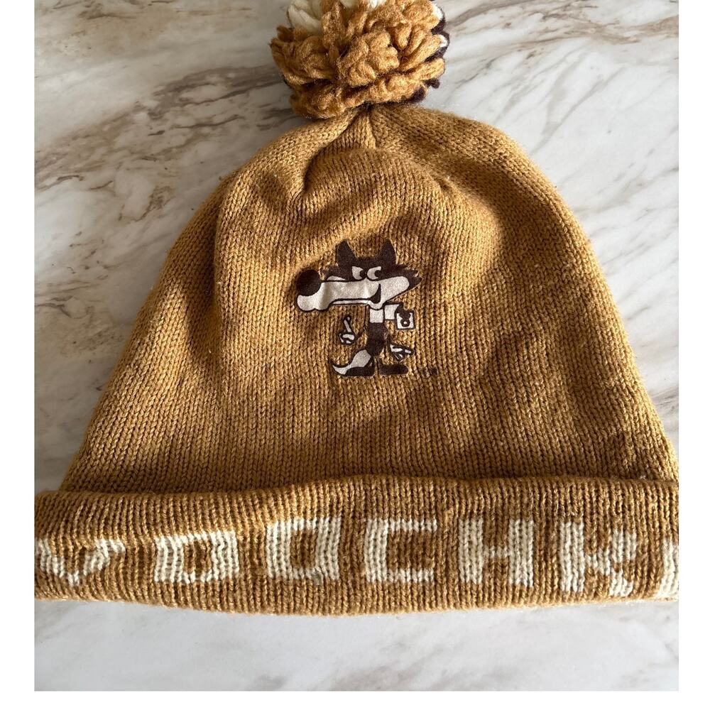 1984 Sarajevo Winter Olympics Vucko Beanie Hat Wolf Mascot Voochko